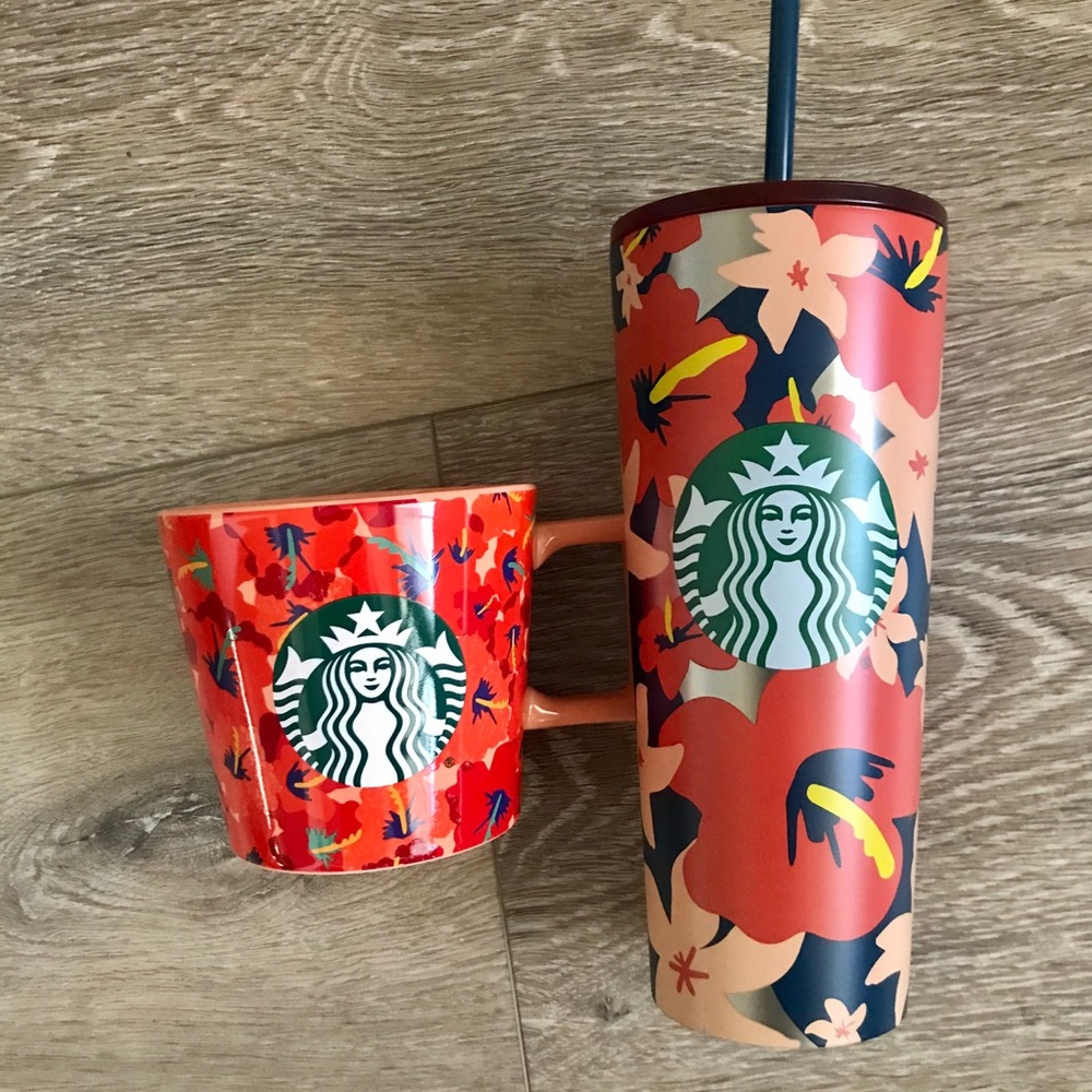 Starbucks Hibiscus Tumbler and Mug Set